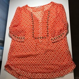 41 Hawthorne top stitchfix orange size large